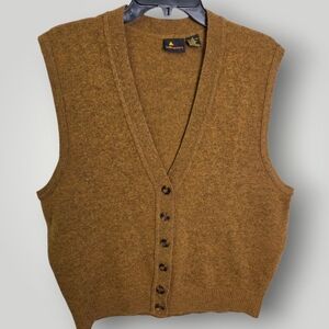 Vintage Brown Women's Sweater Vest